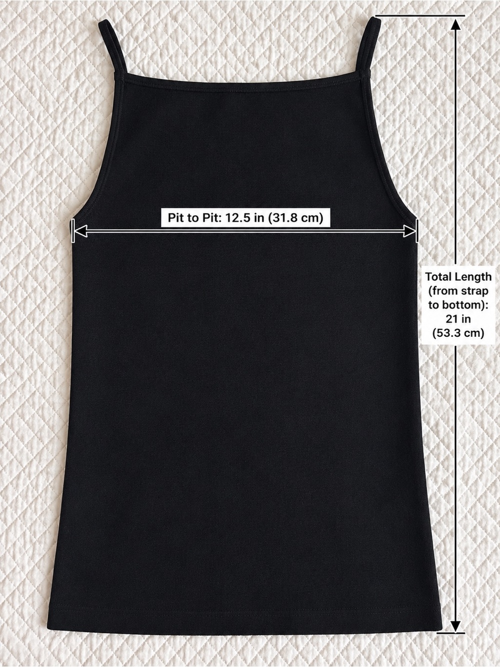 Aritzia Babaton Black Knit Spaghetti Strap Camisole Tank Top Size M